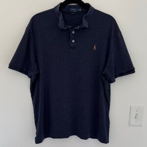 POLO Ralph Lauren Men's Classic Fit Dark Blue Polo Shirt - Size XL